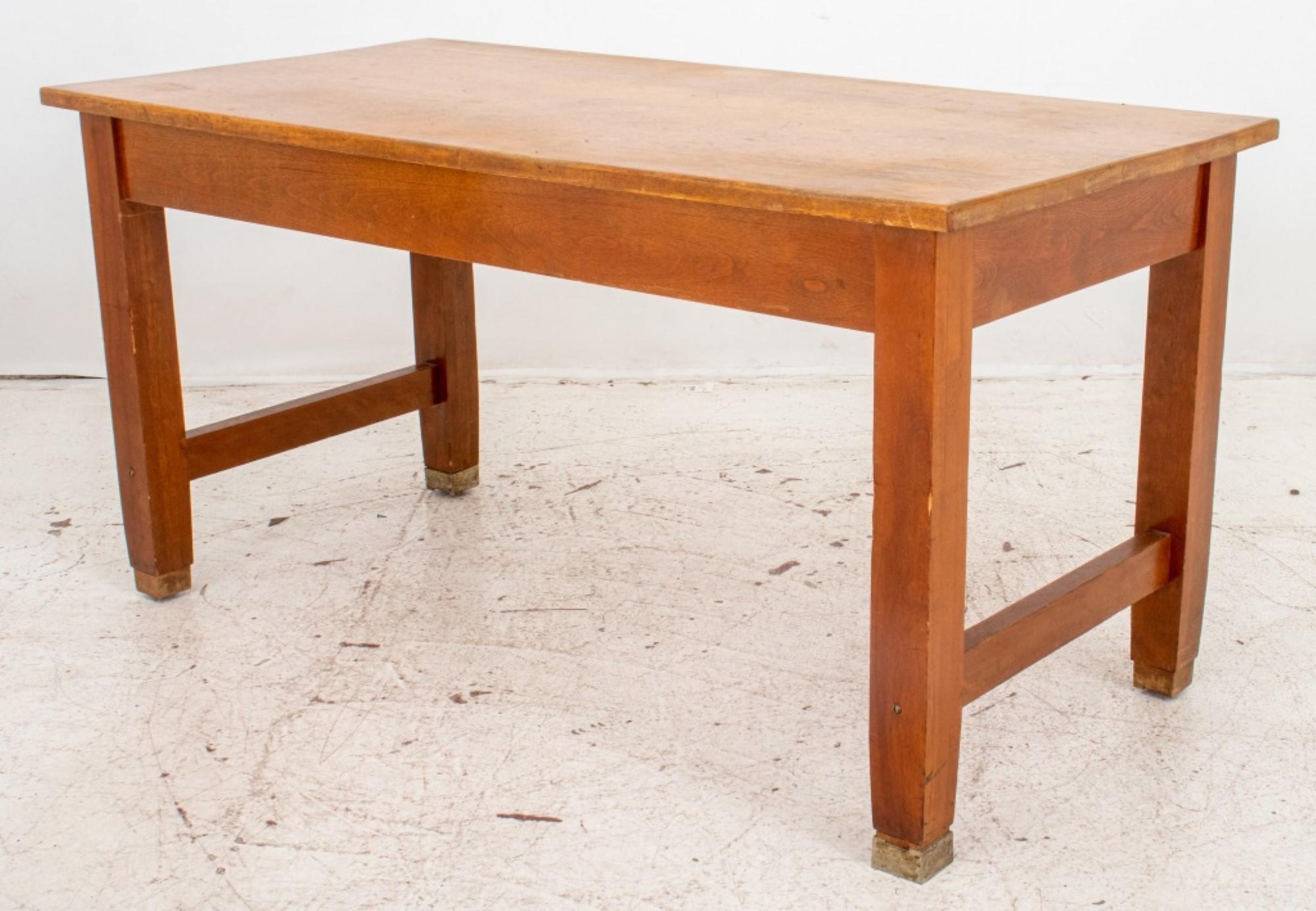 The dimensions for the American oak rectangular work table or desk are as follows:

Height: 30