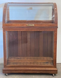 American Oak Walking Stick / Golf Club / Umbrella Dislay Case circa 1900