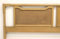 AMERICAN OF MARTINSVILLE Blonde Walnut & Cane Asian Oversized King Headboard