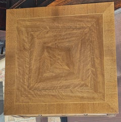 American of Martinsville Burl Walnut Low Side Table