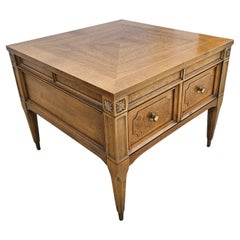 American of Martinsville Burl Walnut Low Side Table