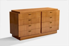 American of Martinsville, Dresser, Oak, Brass, USA, 1950s