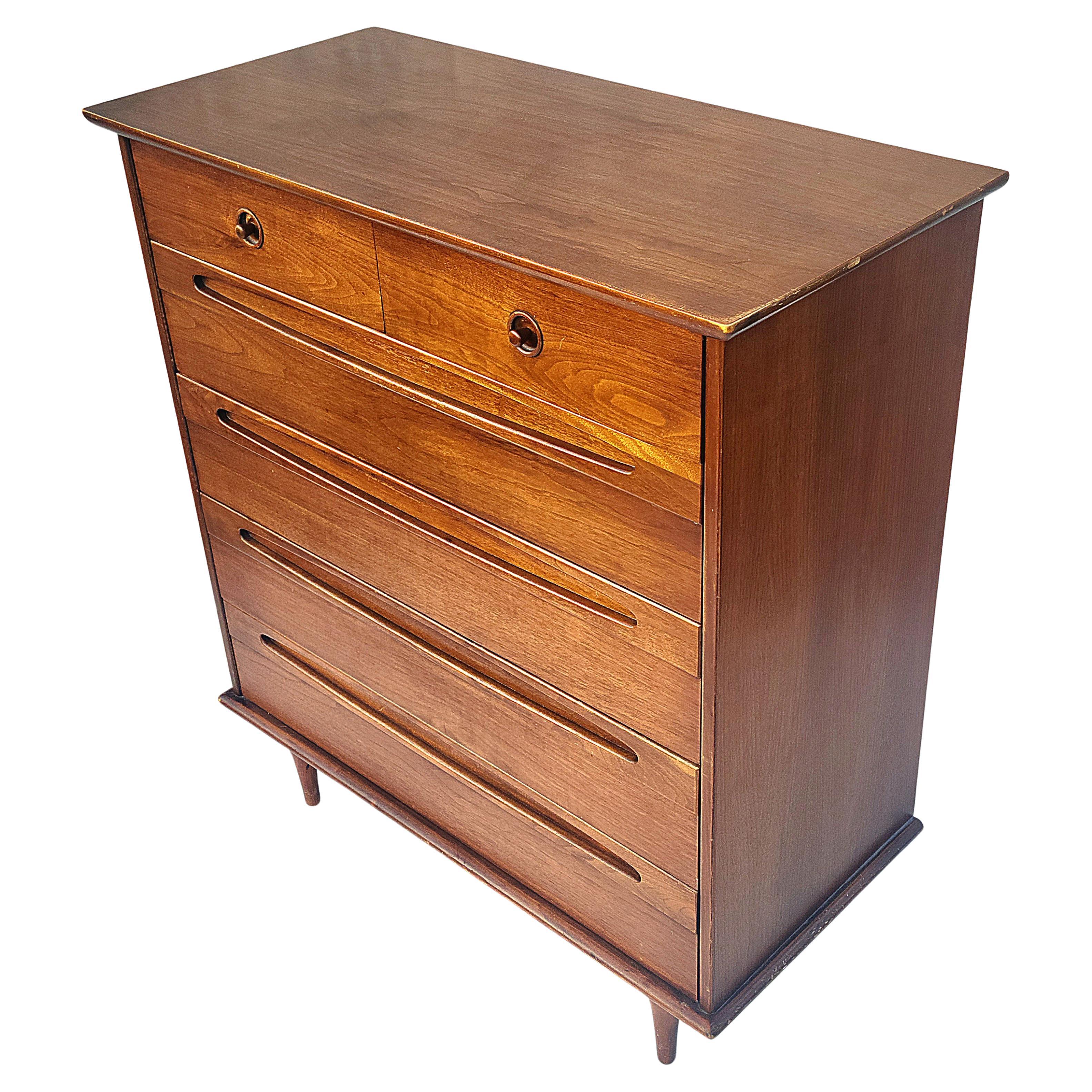 North American American of Martinsville High Chest Mid-Century Modern
