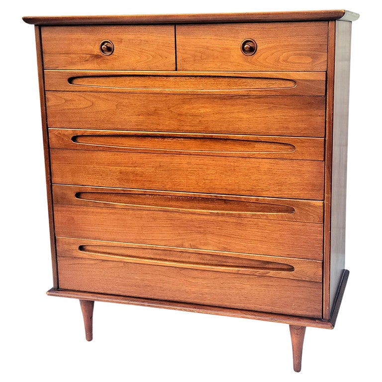 American of Martinsville High Chest MidCentury Modern For Sale at 1stDibs