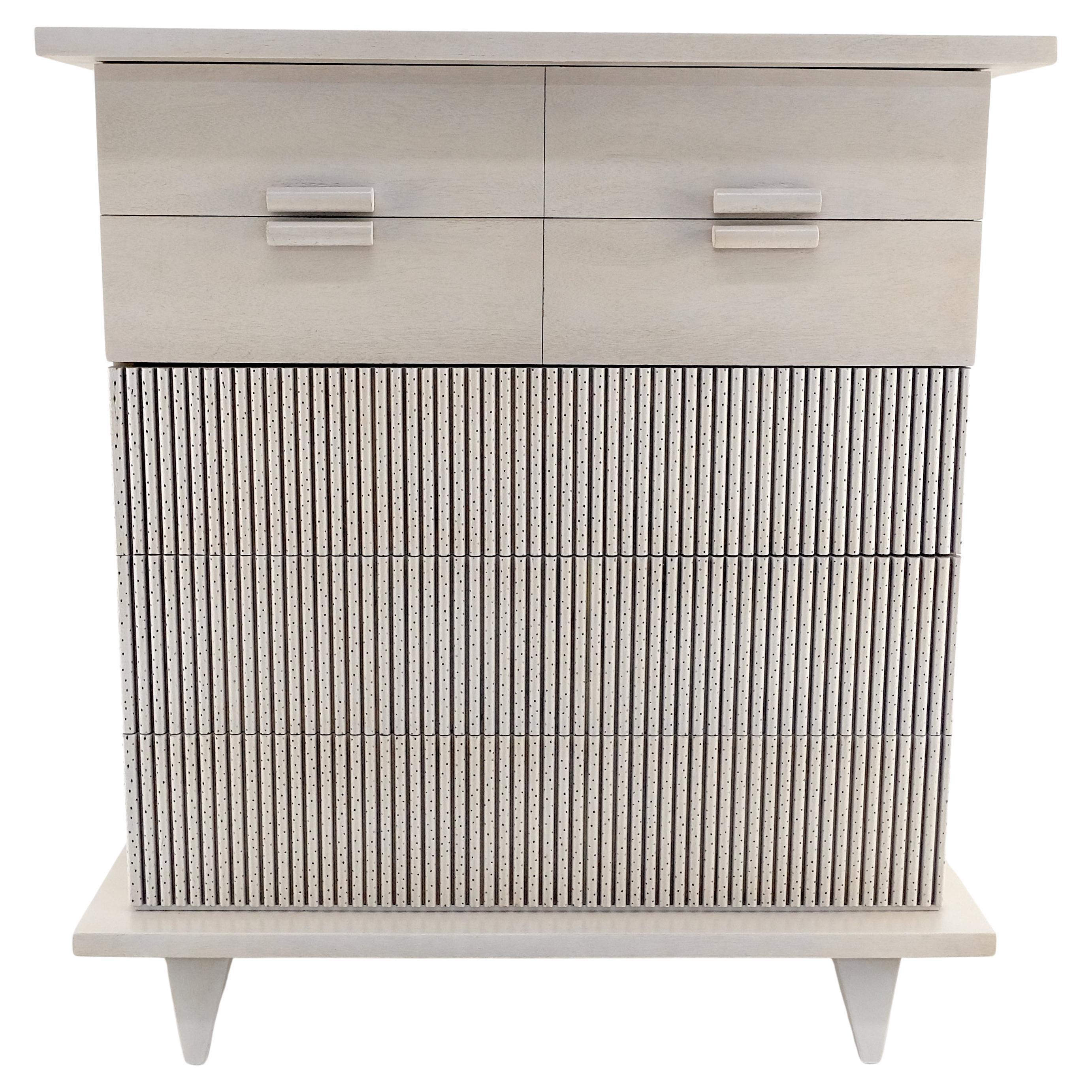 American of Martinsville Light Grey 5 Drawers Mid Century Modern Dresser MINT !