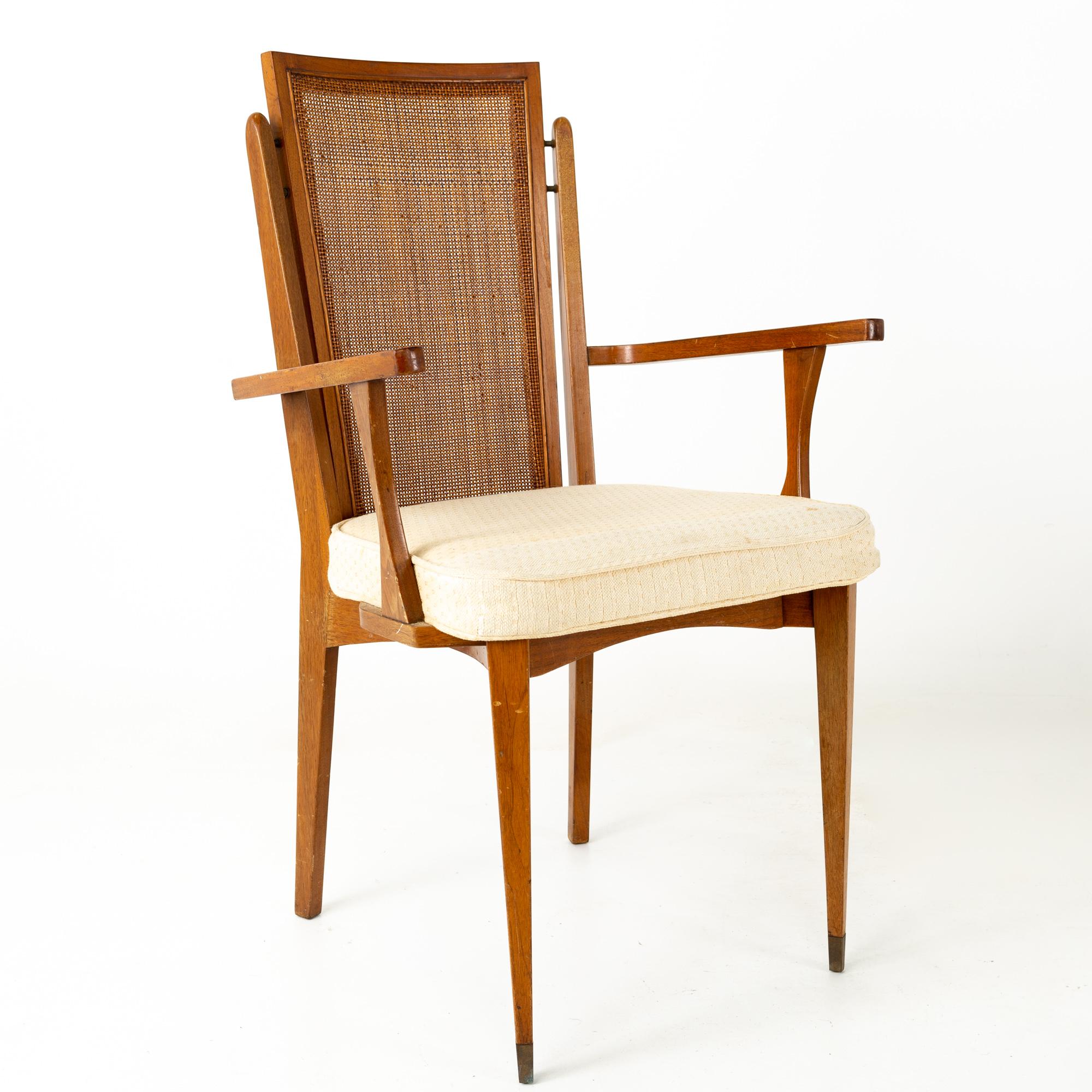 mcm cane back dining chairs