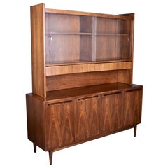 American of Martinsville Mid Century China Cabinet Hutch
