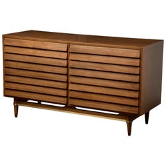 American of Martinsville Mid-Century Modern Merton Gershun Louvered Credenza