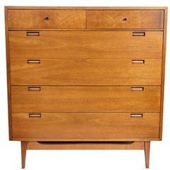 American of Martinsville Mid-Century Modern Tall Six-Drawer Dresser
