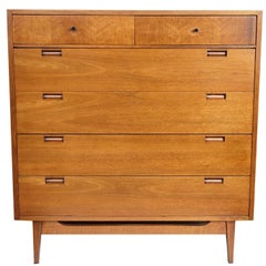 American of Martinsville Mid-Century Modern Tall Six-Drawer Dresser
