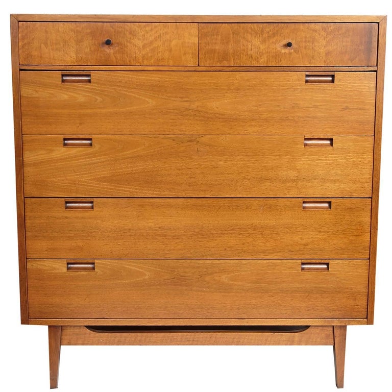 American of Martinsville MidCentury Modern Tall SixDrawer Dresser at