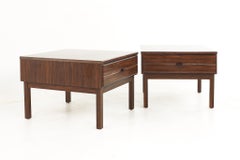 American of Martinsville Mid Century Rosewood End Tables, a Pair