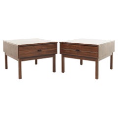 American of Martinsville Mid Century Rosewood End Tables, a Pair