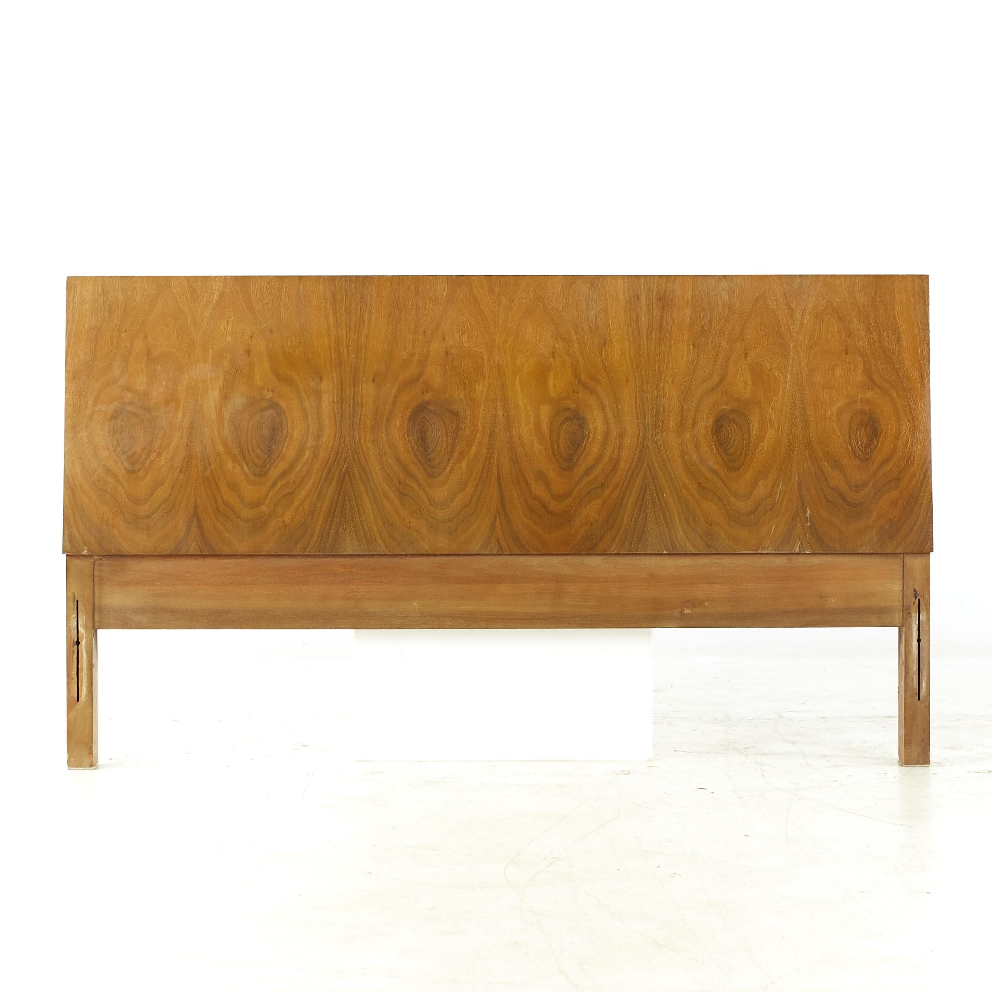 American of Martinsville midcentury Walnut Full Headboard

This headboard measures: 57 wide x 3 deep x 32.25 inches high

All pieces of furniture can be had in what we call restored vintage condition. That means the piece is restored upon