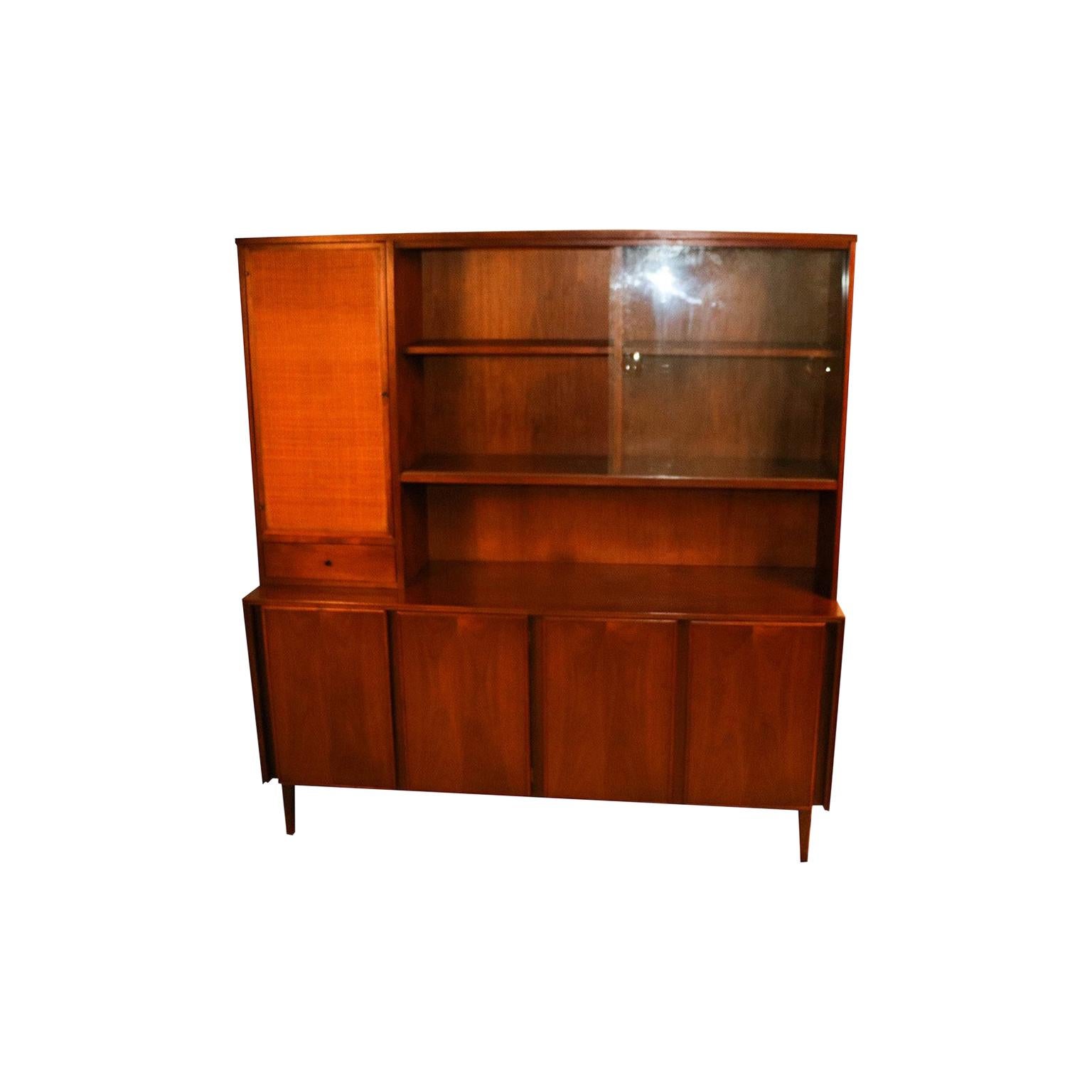 American of Martinsville Midcentury China Cabinet Hutch