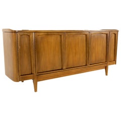 American of Martinsville Mid Century Walnut Sideboard Buffet Credenza