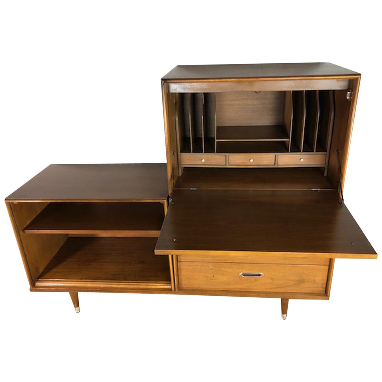 American of Martinsville Modular Hutch and Desk For Sale