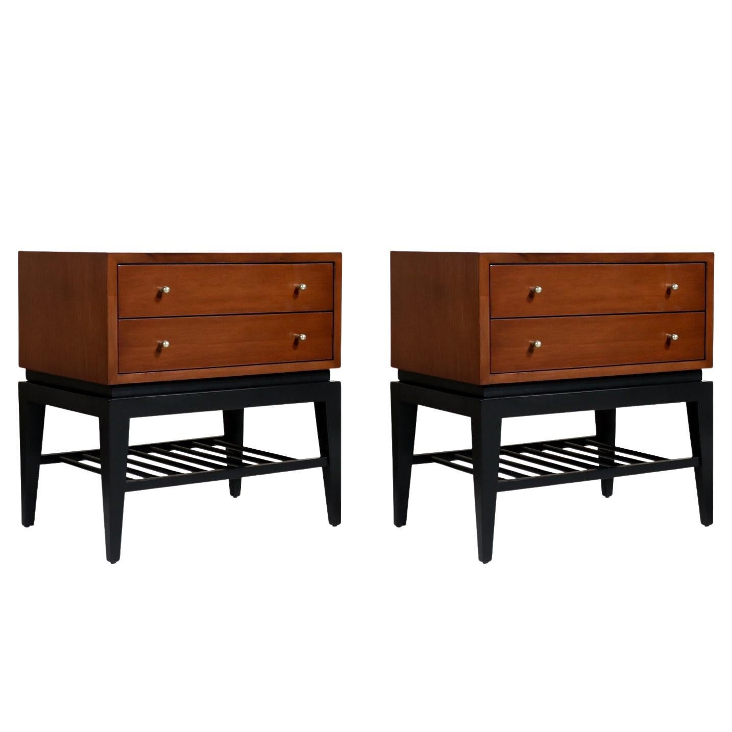 American of Martinsville Night Stands with Magazine Shelves