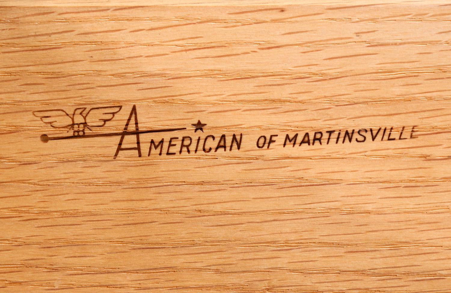 American of Martinsville Sculpted Walnut Dresser 7