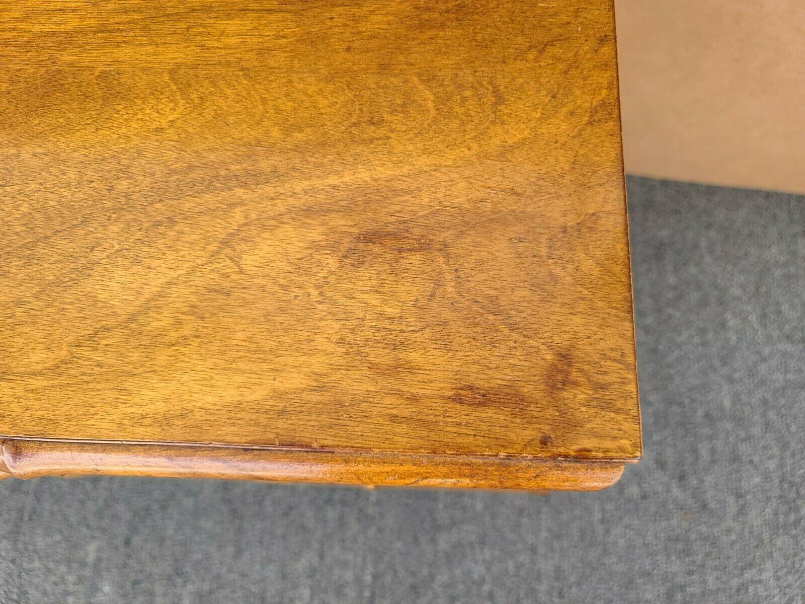 American of Martinsville Side End Tables Nightstands Wicker Faux Bamboo In Good Condition For Sale In Lake Worth, FL