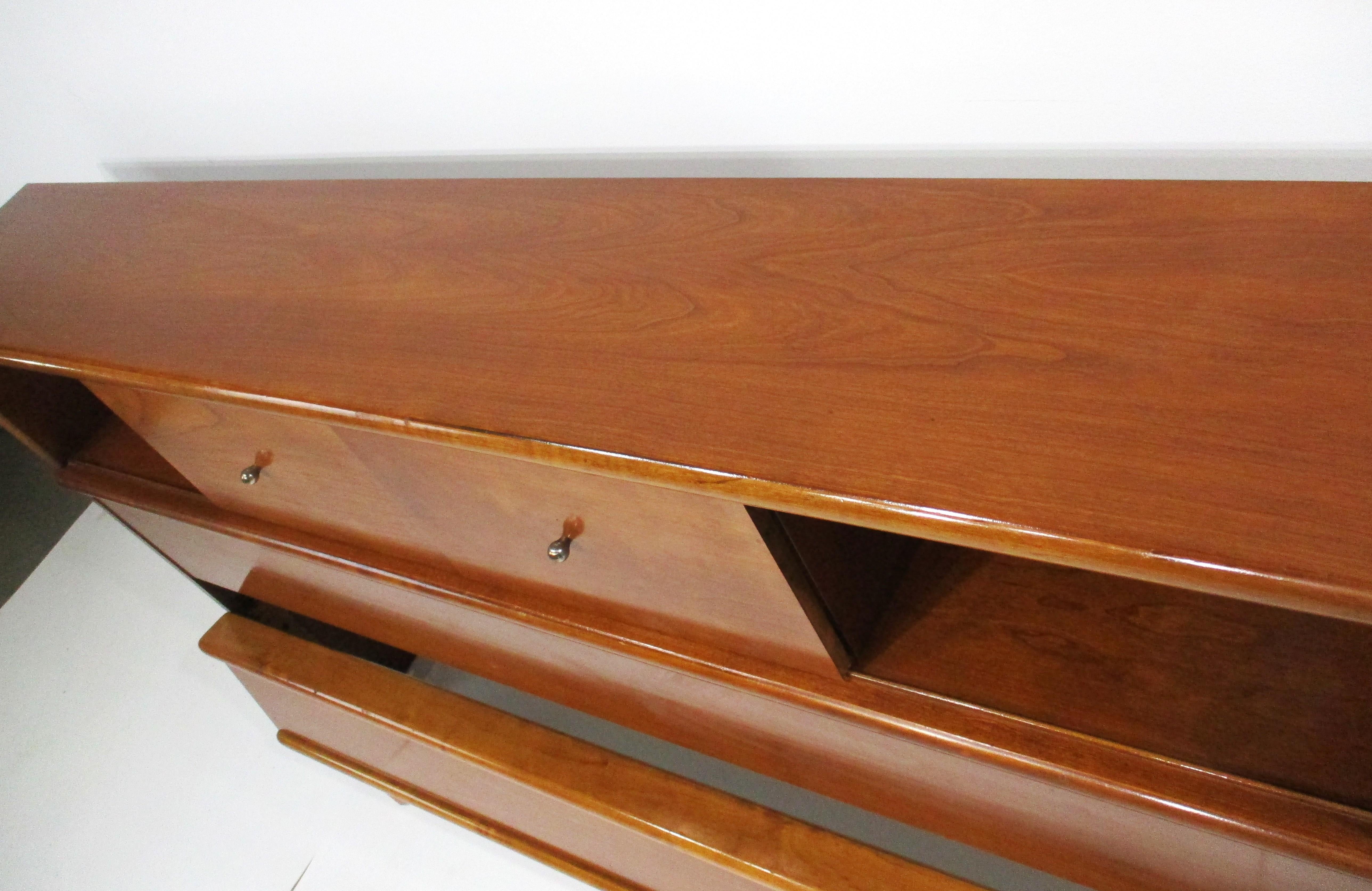 American of Martinsville gestylt Mid Century Full / Queen Kopfteil & Fußteil im Angebot 4
