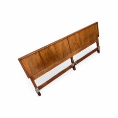 American of Martinsville Vintage Mid Century Modern King Headboard c. 1960s