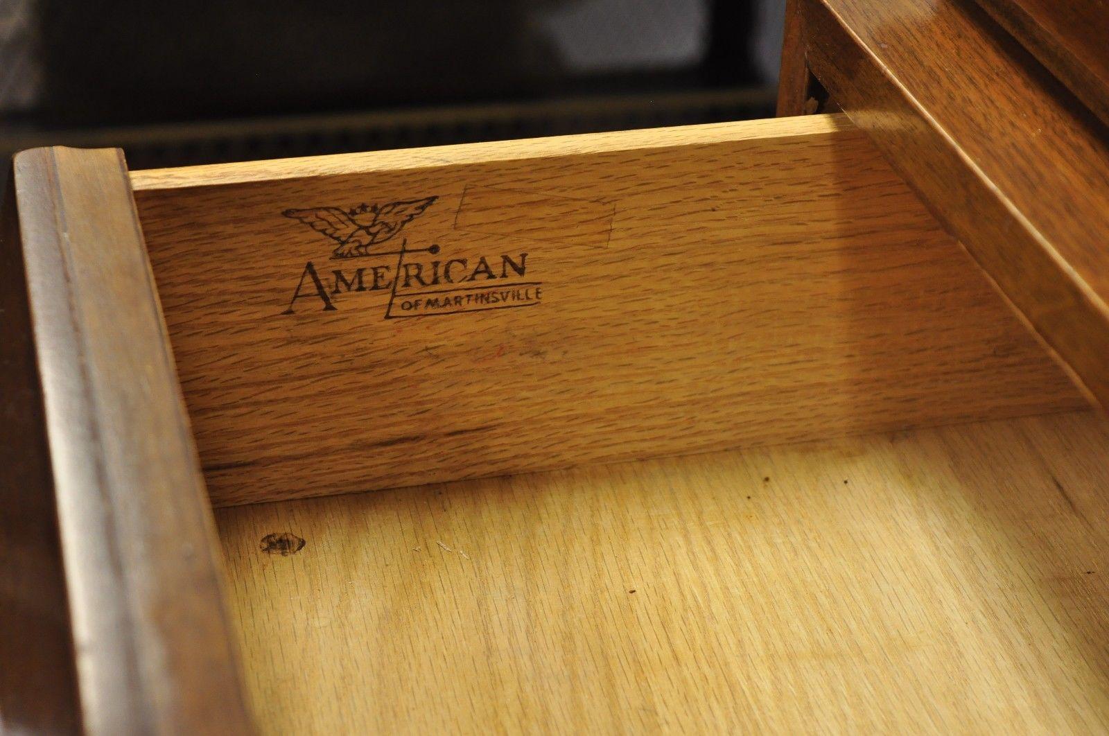 American of Martinsville Walnut Louvered Drawer Dresser Mid-Century Modern Chest 4