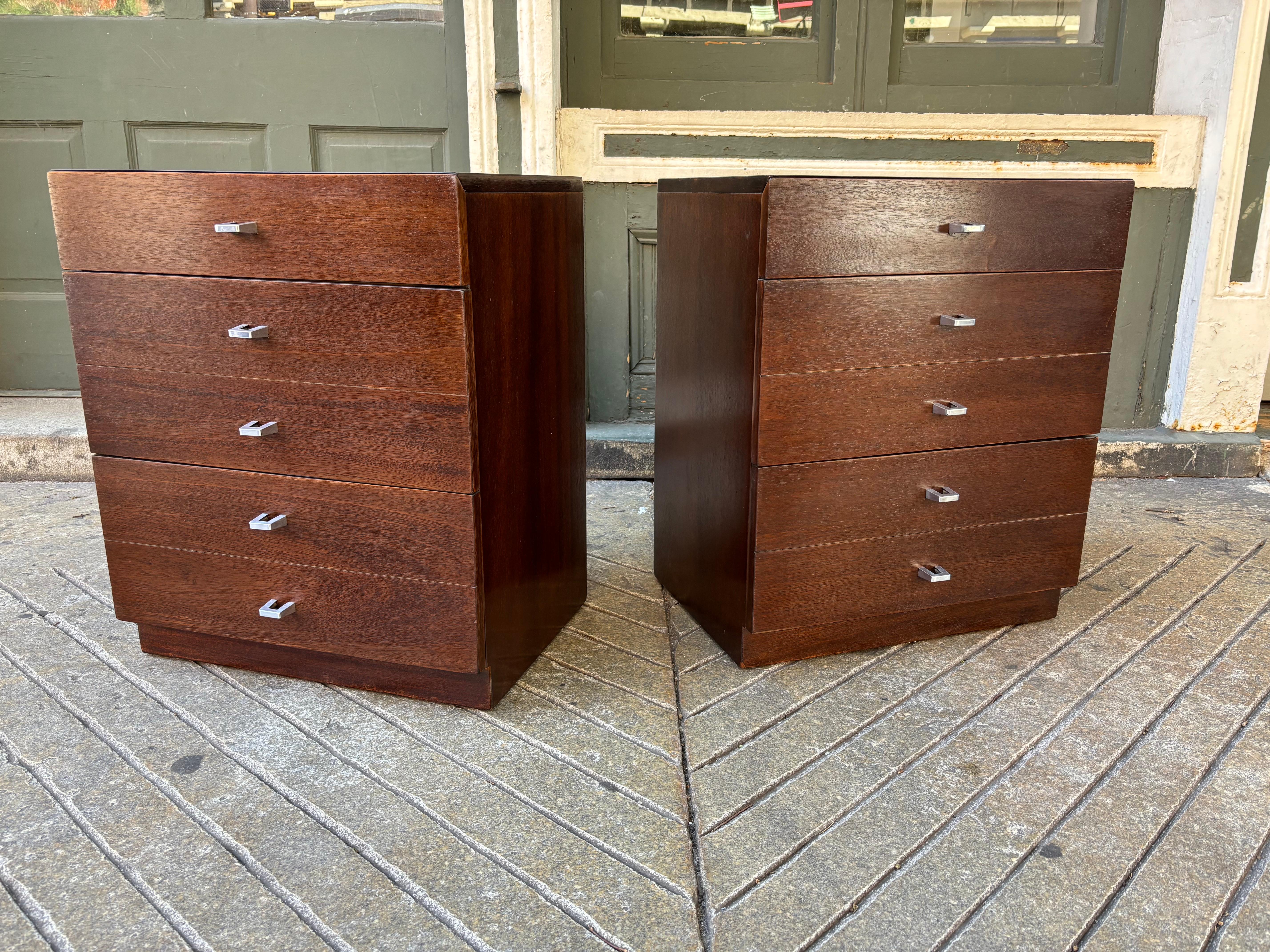 American of Martinsville Walnut Nightstands 5