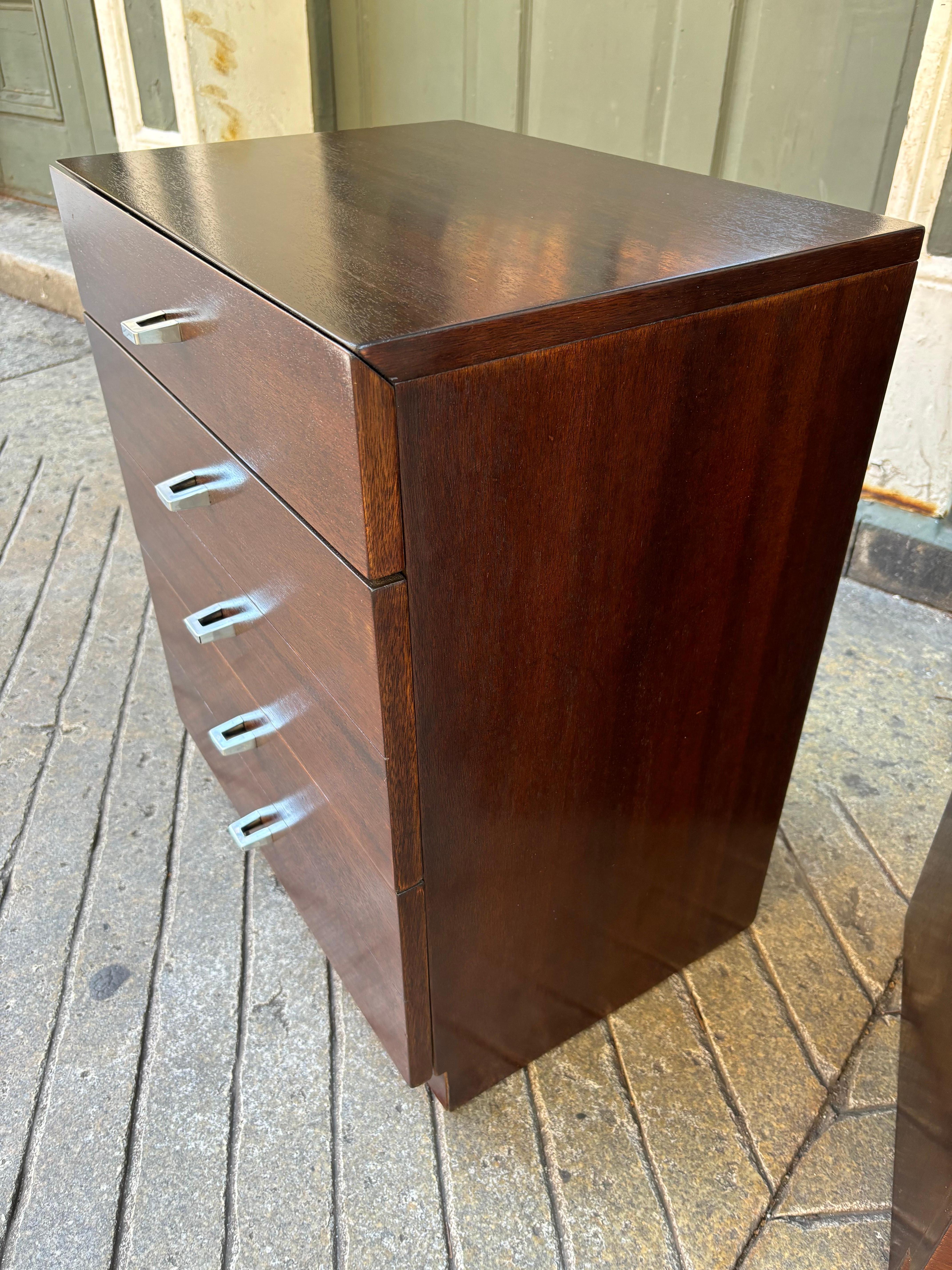 American of Martinsville Walnut Nightstands 3