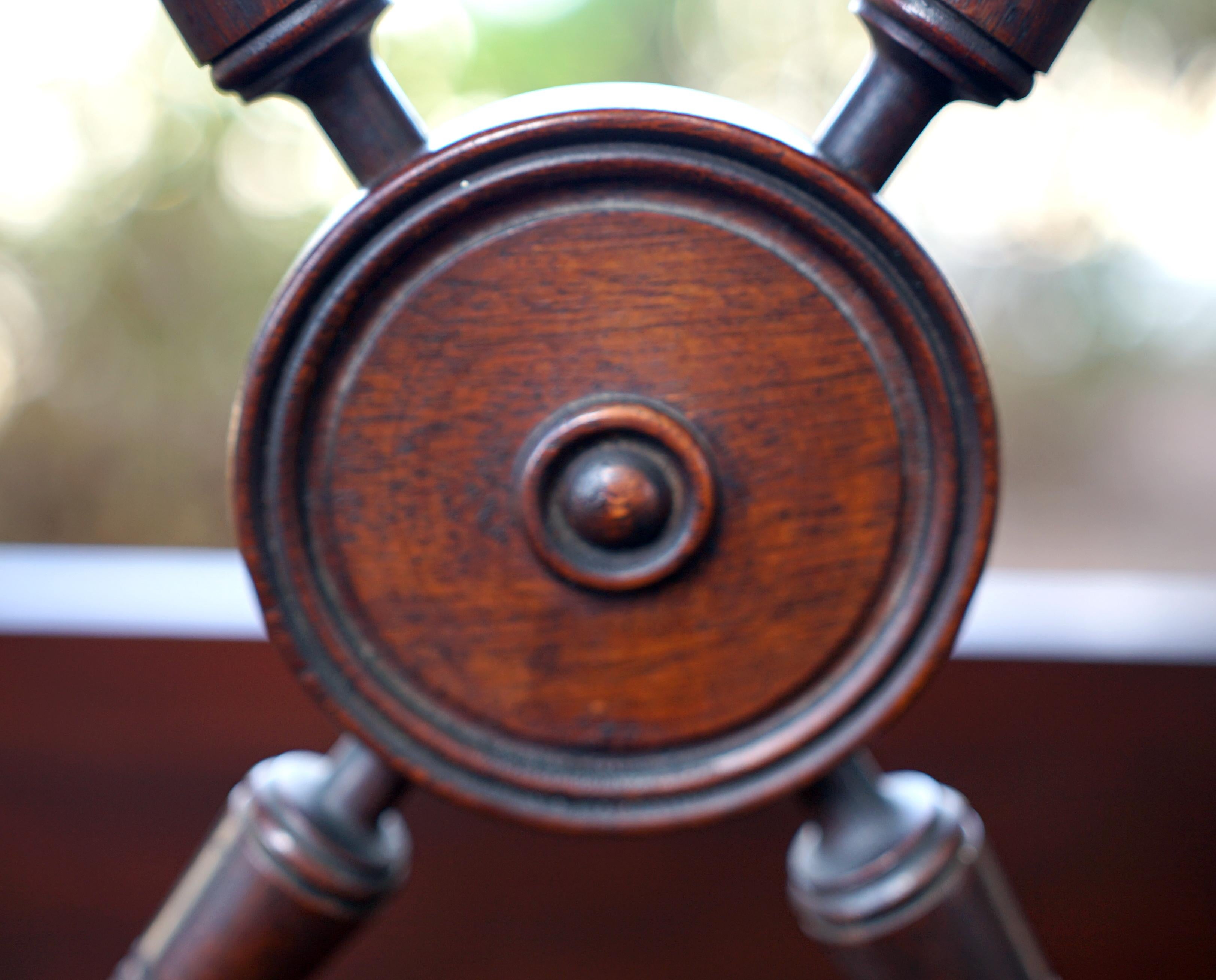 American or English Antique Aesthetic Movement Mahogany Hall Tree, Coat Stand For Sale 6