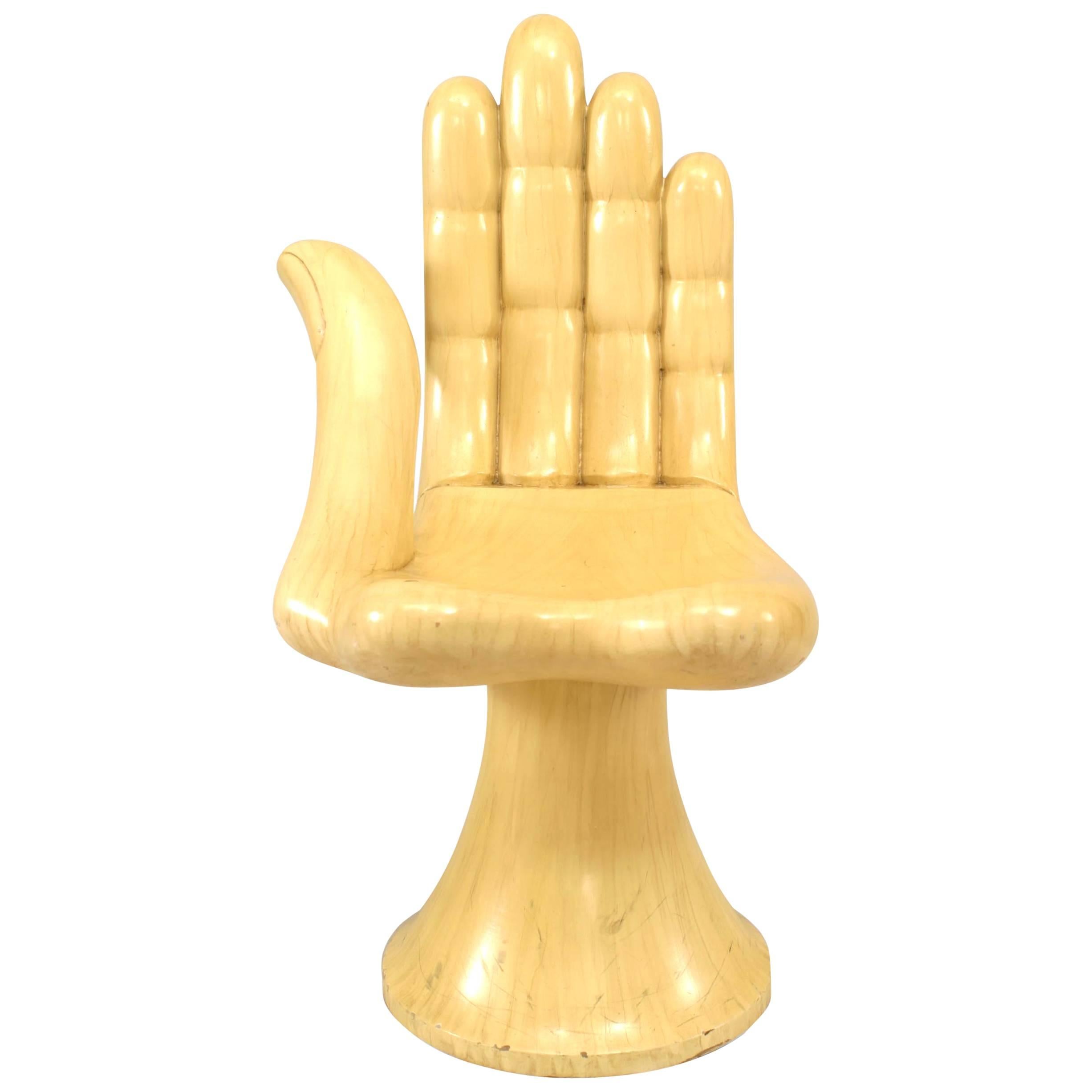 American or Mexican Post-War Carved Hand Chair