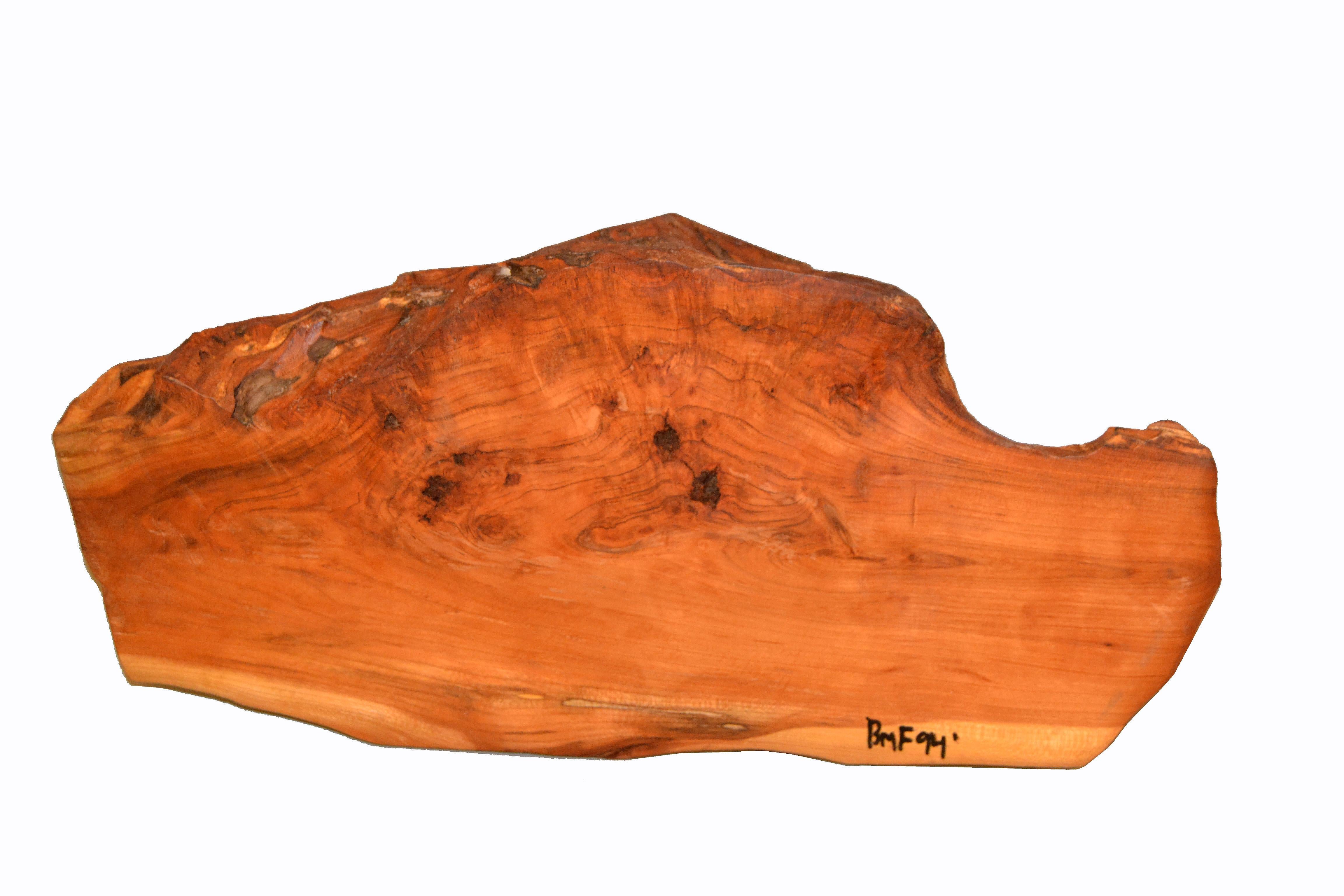 American Organic Modern Handcrafted Hardwood Decorative Serving Tray Centerpiece For Sale 6