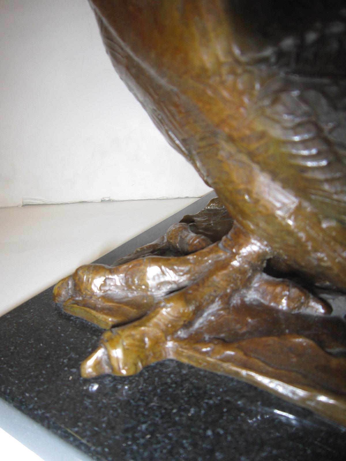 American Original Bronze Sculpture of a Rooster by Dan Ostermiller 7