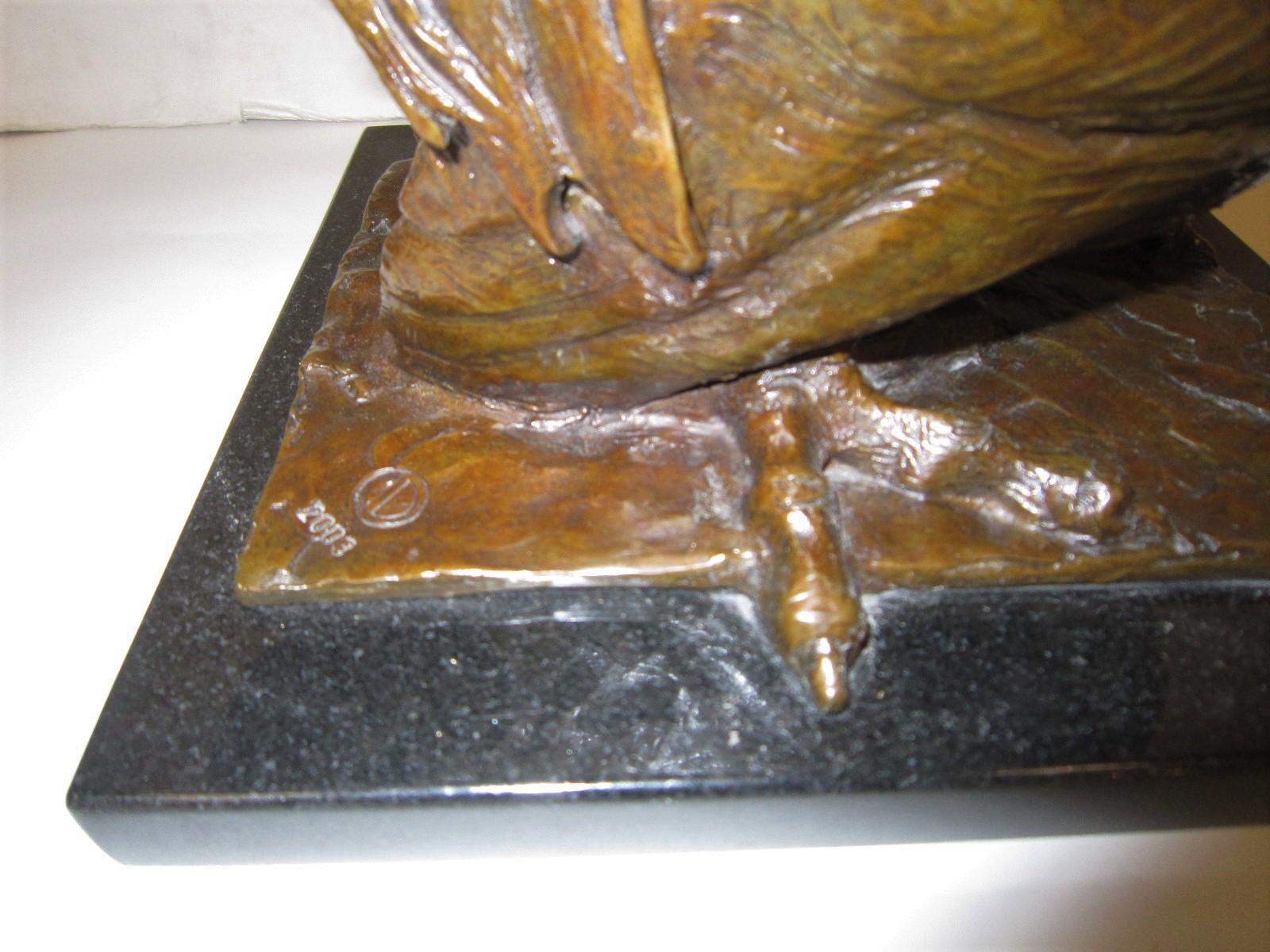 American Original Bronze Sculpture of a Rooster by Dan Ostermiller 8