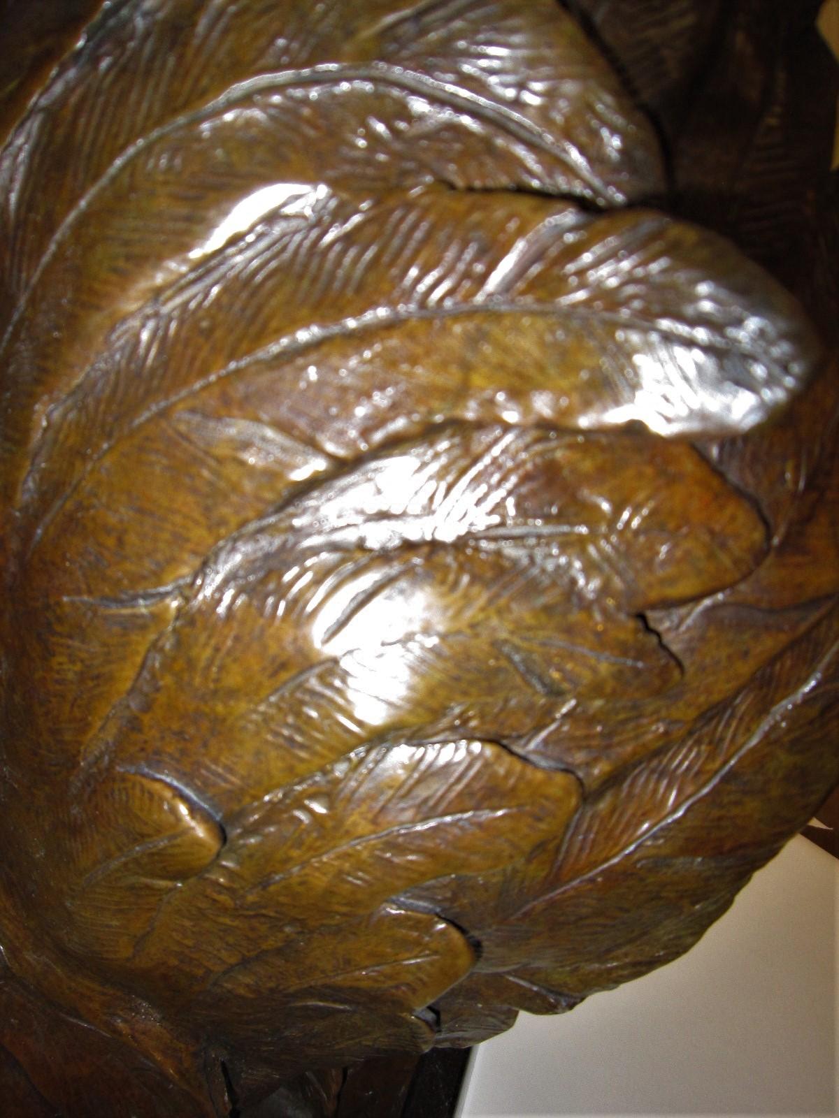 American Original Bronze Sculpture of a Rooster by Dan Ostermiller 10