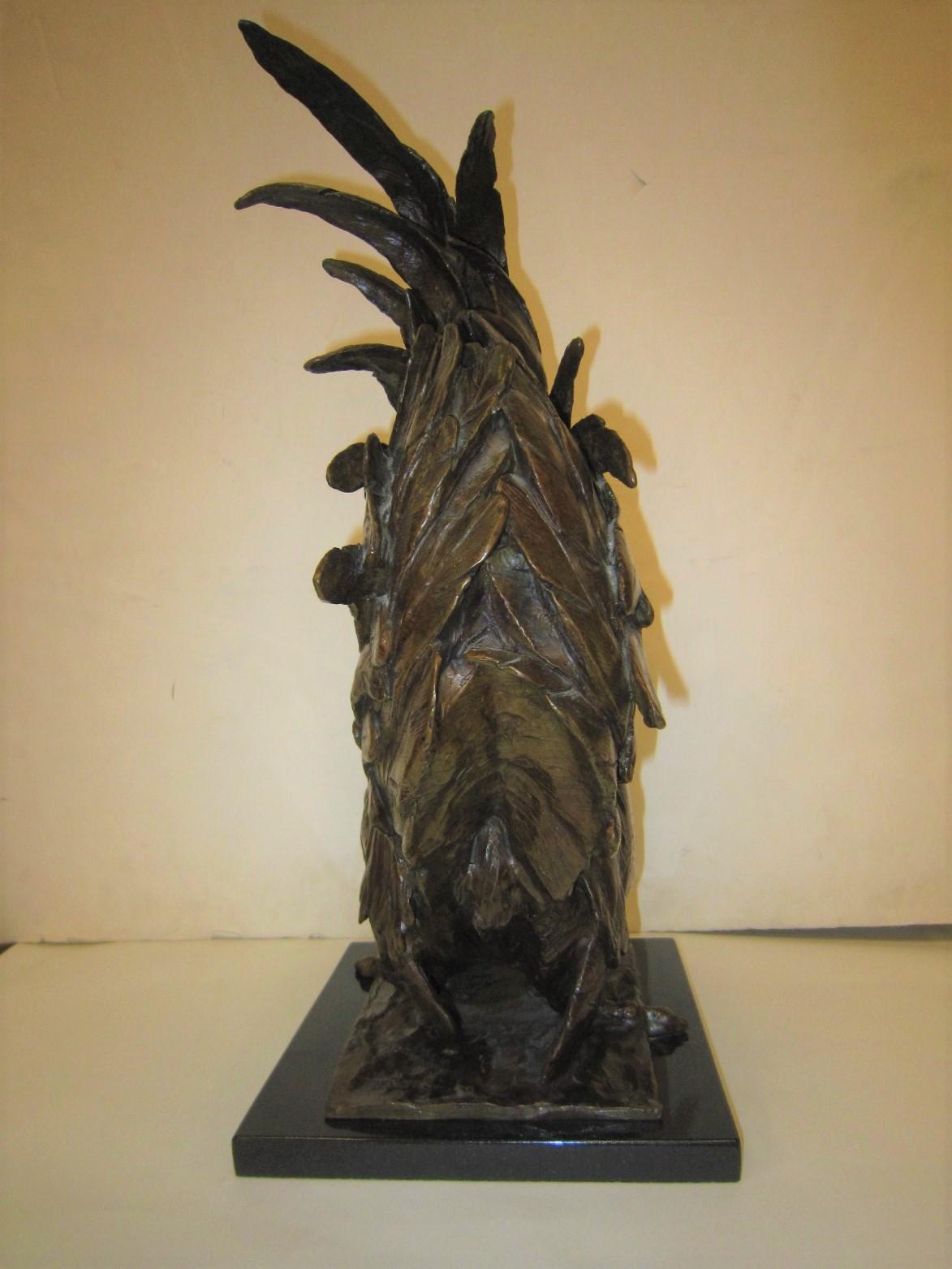 American Original Bronze Sculpture of a Rooster by Dan Ostermiller 1