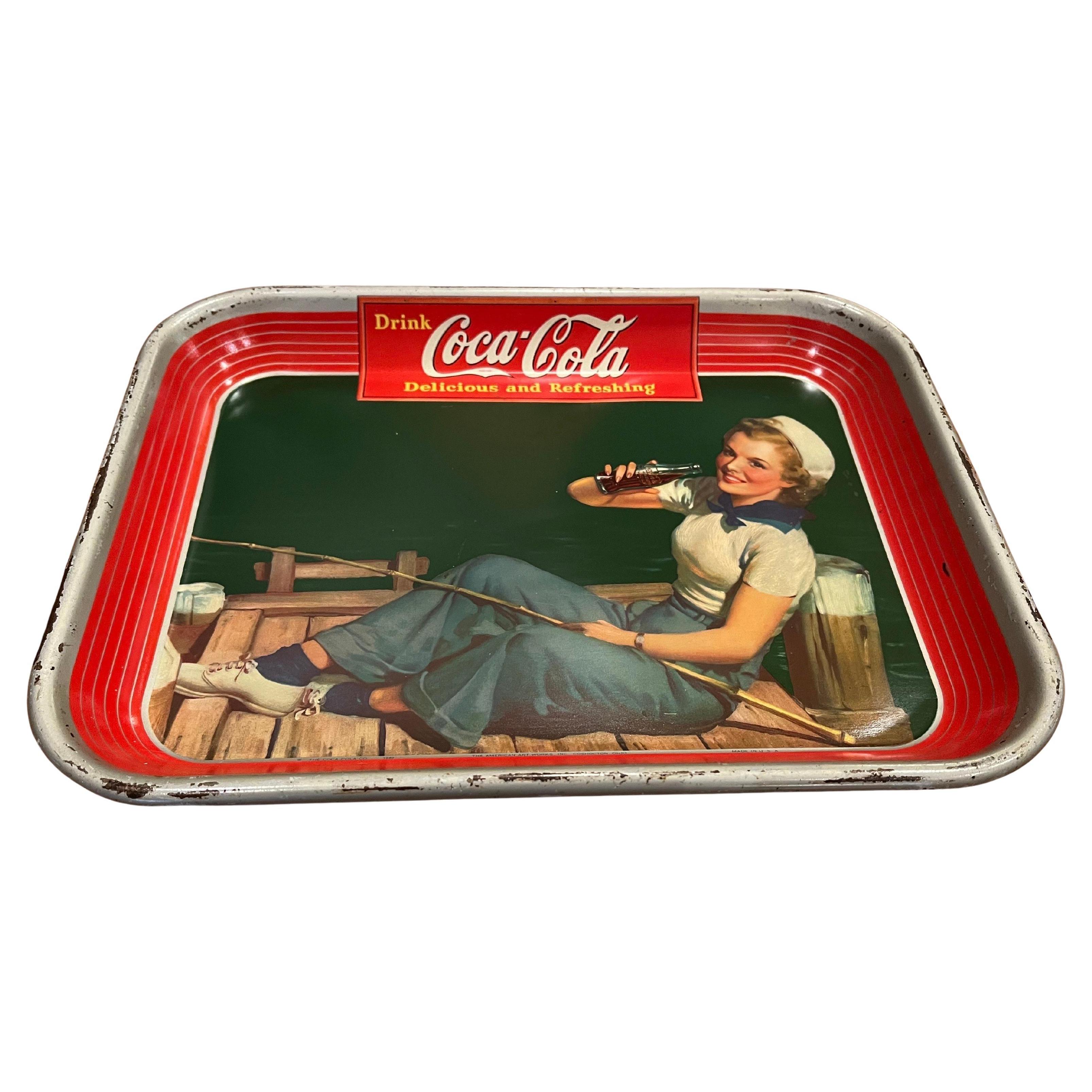 American Original Coke Coca Cola 1940's Advertising Serving Tray 321-K