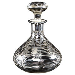 Frasco de perfume americano de plata sobredorada