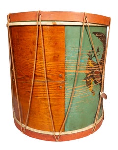 American Painted Ash Drum Now A Table