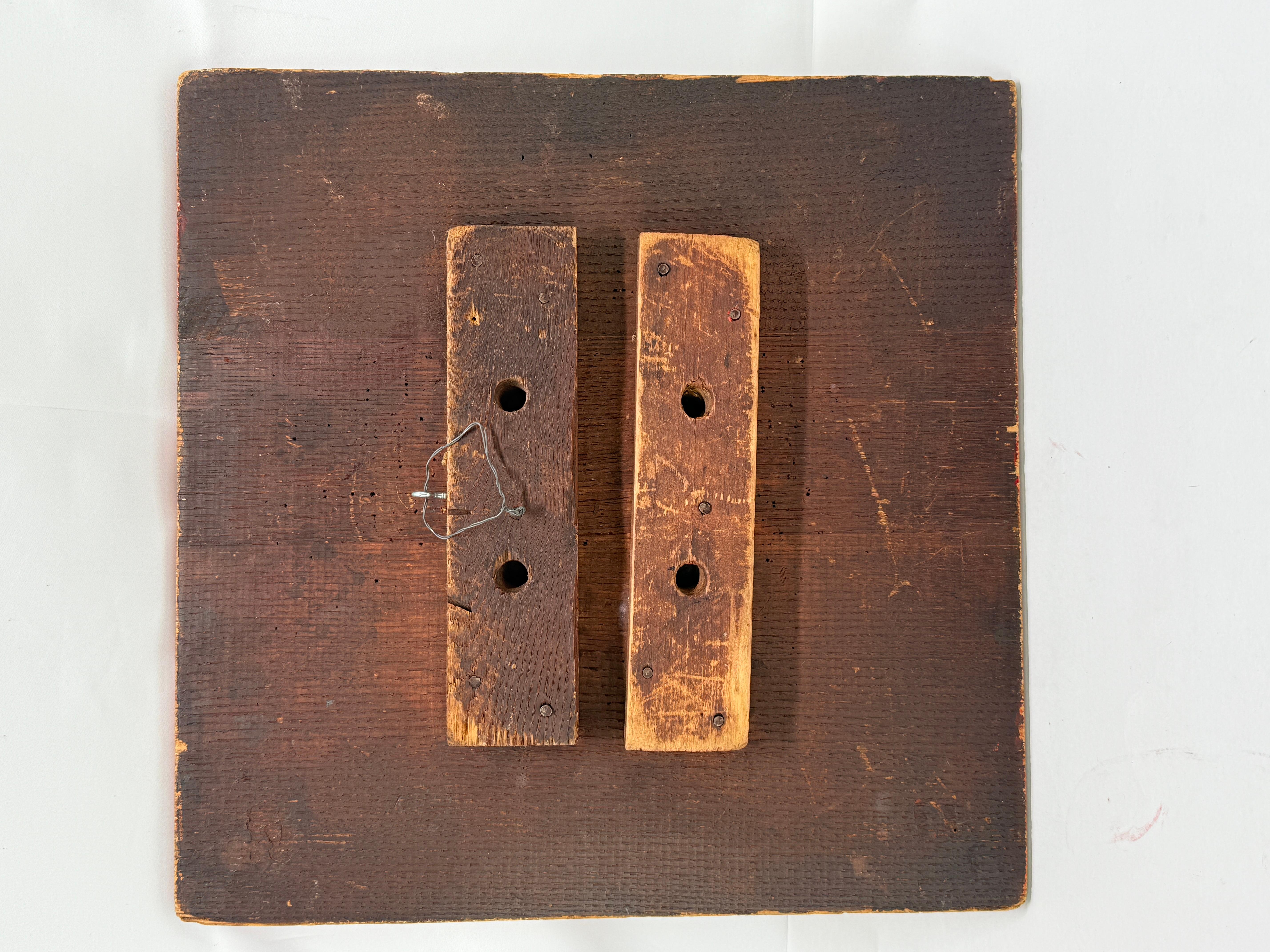 American Painted Folk Art Game Board for Checkers or Chess, C. 1840 For Sale 6