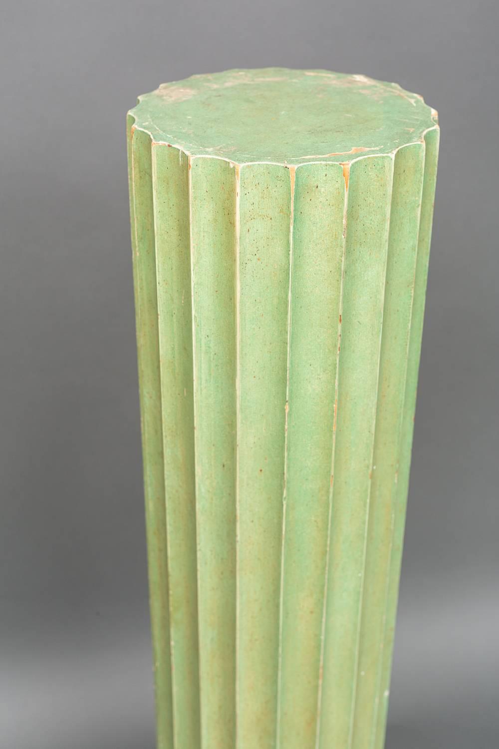 20th Century American Painted Pedestal For Sale