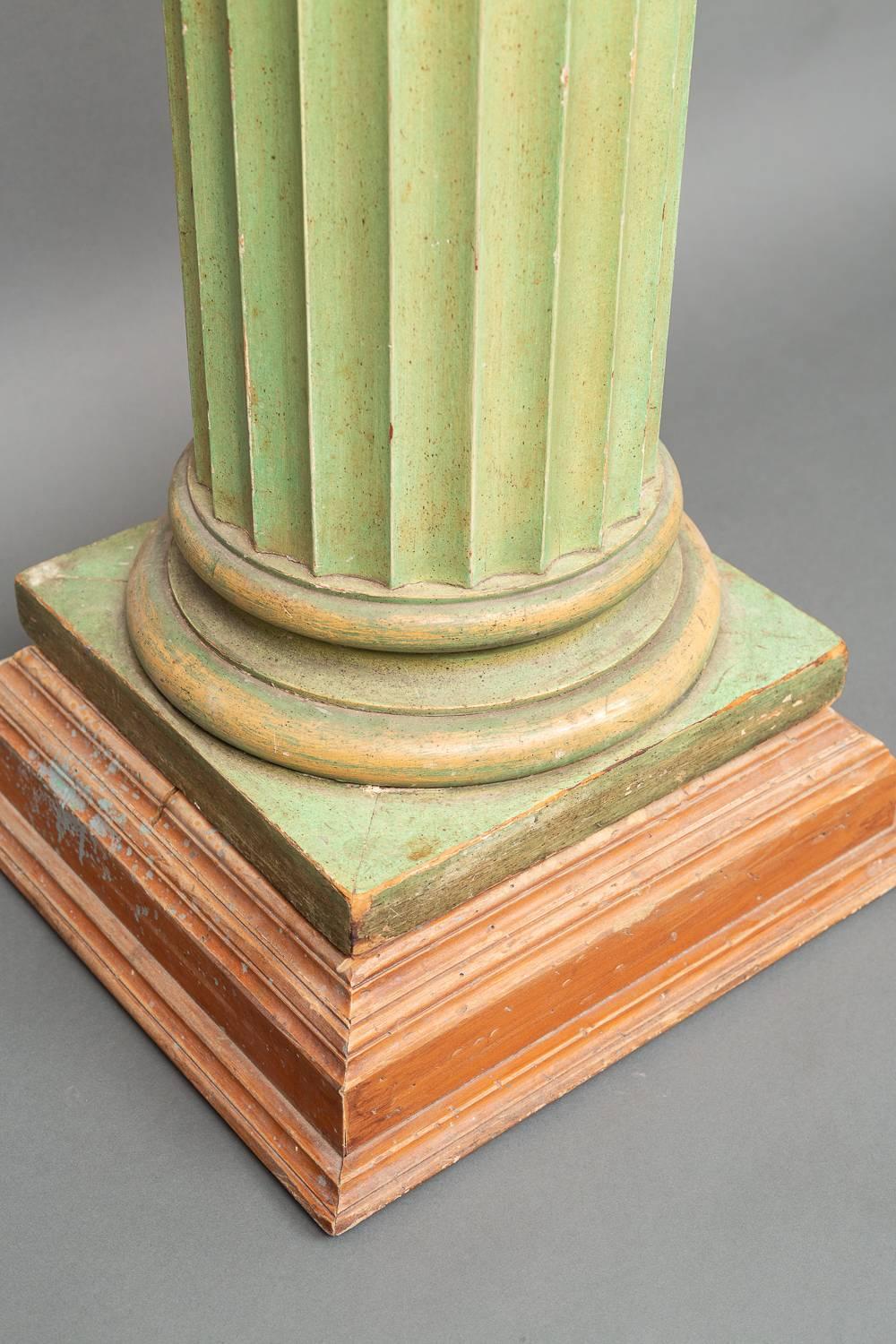 American Painted Pedestal For Sale 1