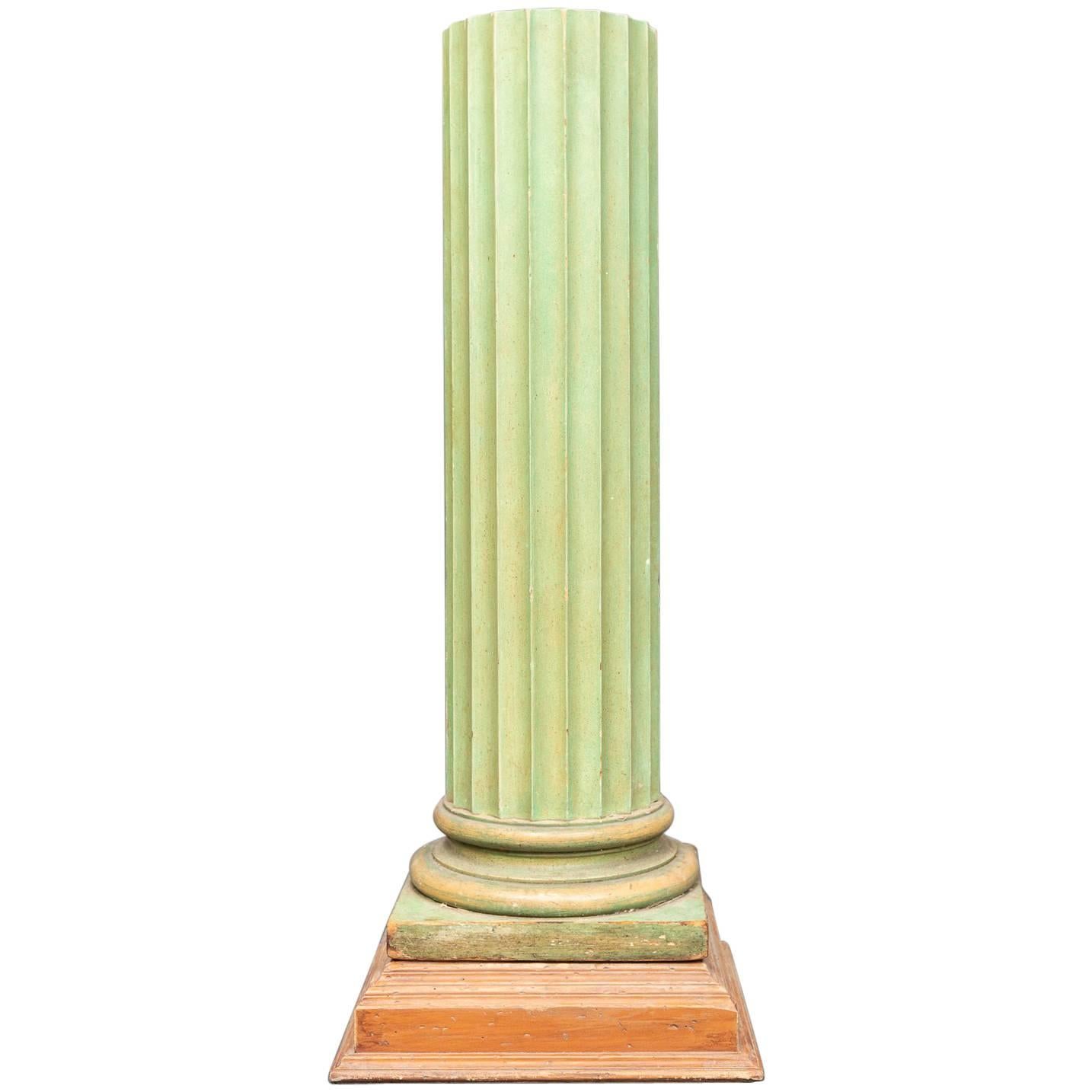American Painted Pedestal For Sale