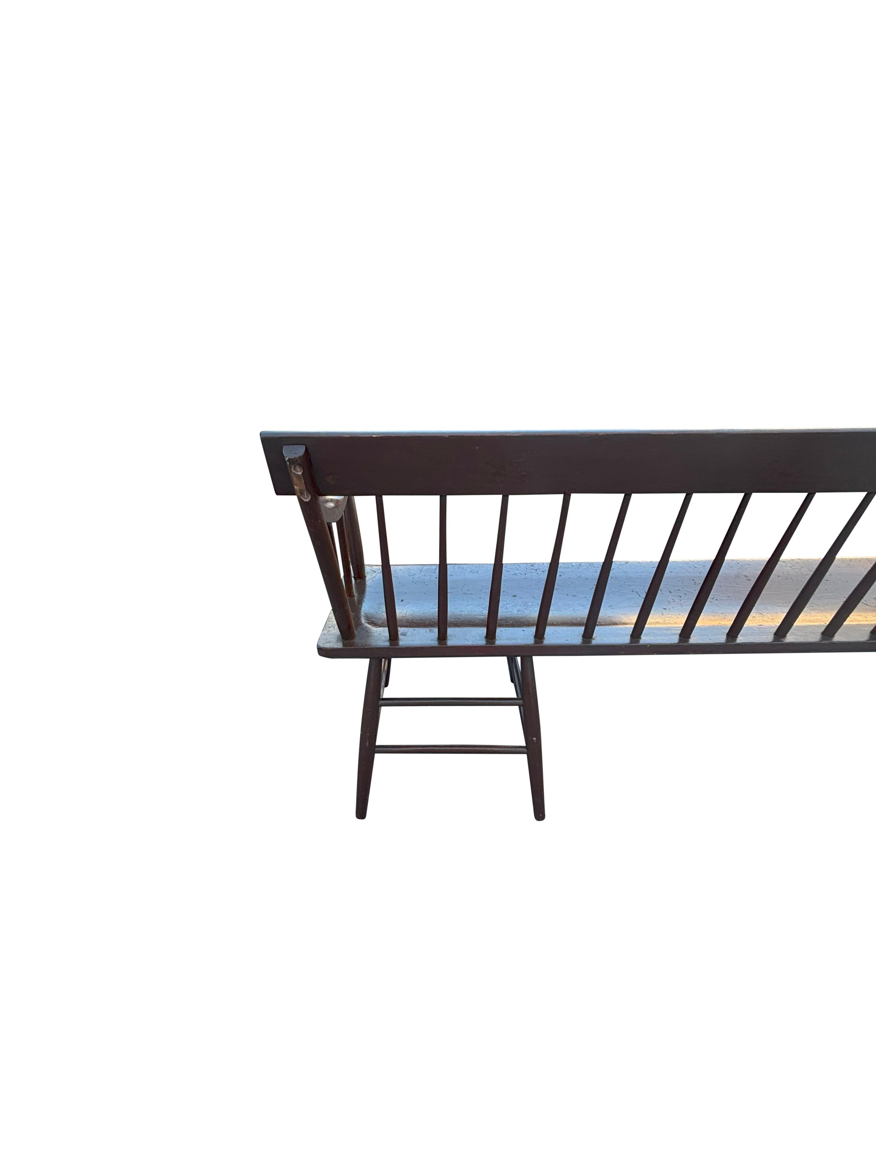 American Painted Pine Deacons Bench 5