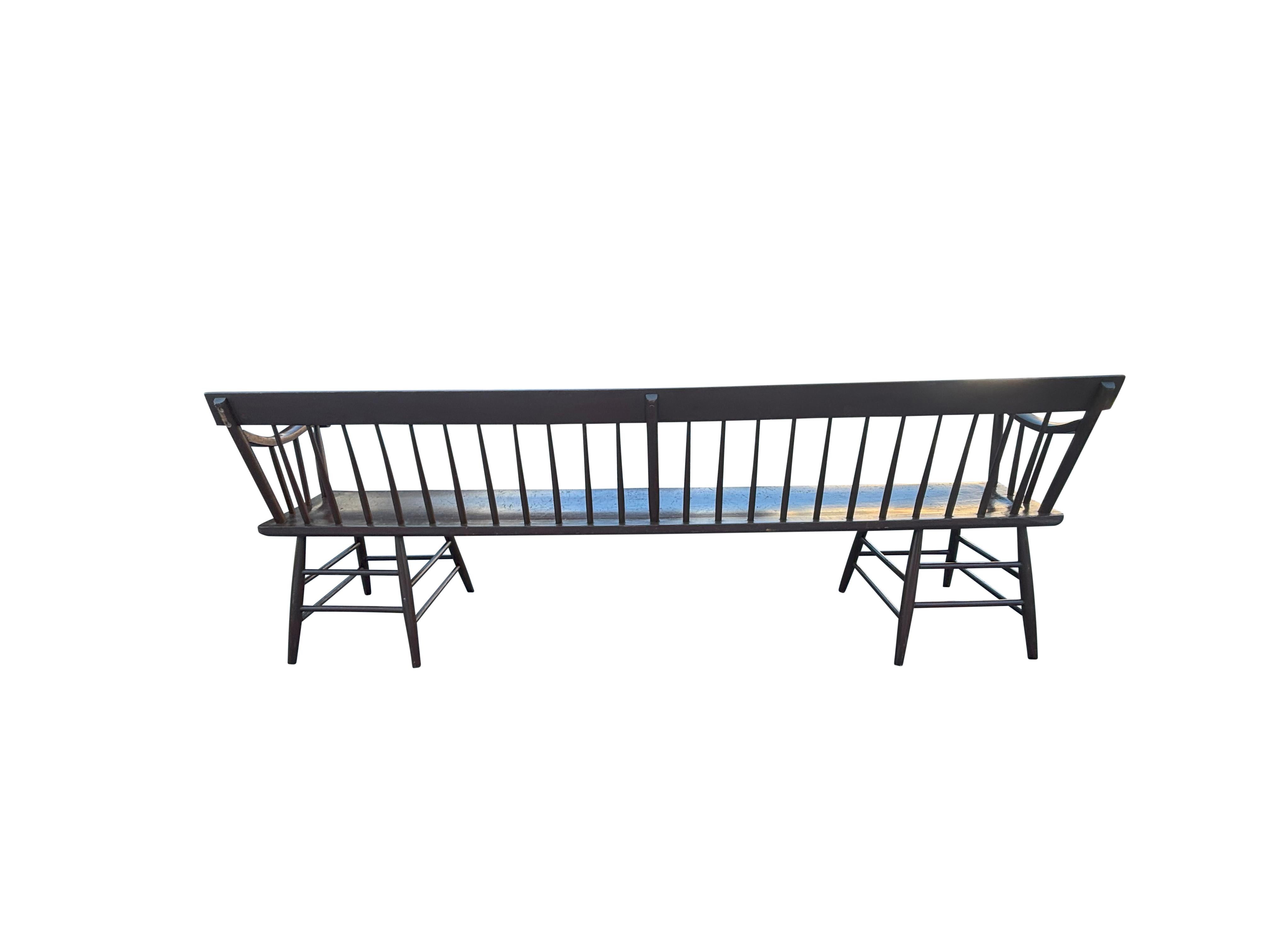 American Painted Pine Deacons Bench 2