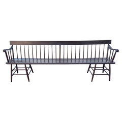 American Painted Pine Deacons Bench