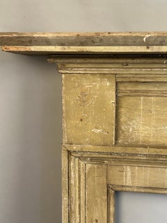 American Painted Pine Fireplace Mantel New England, circa 1800–1830