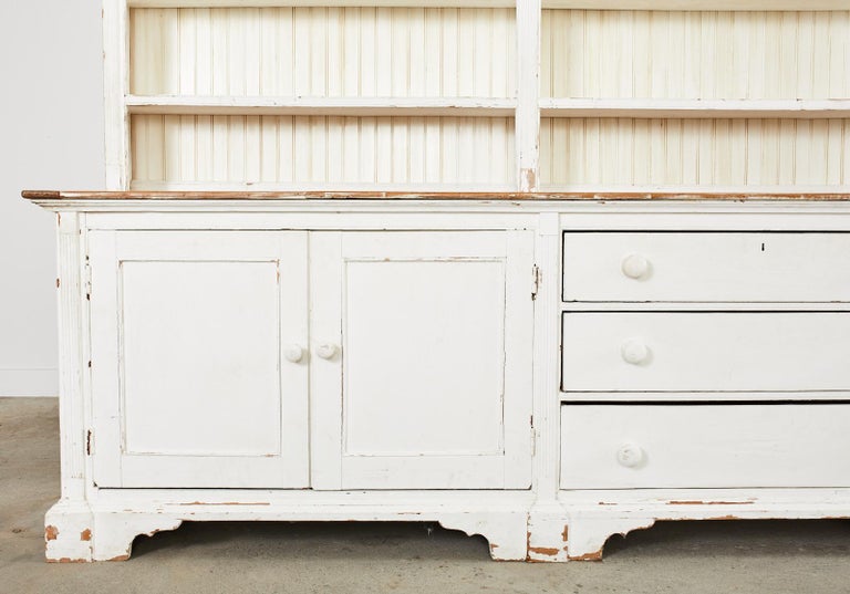 American Painted Pine Kitchen Cabinet Cupboard or Bookcase For Sale 3
