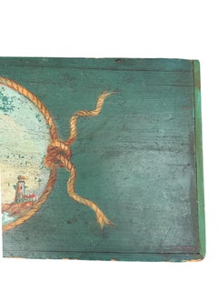 American Painted Sea Chest with Beckets.