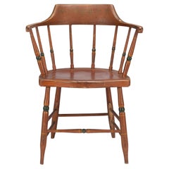 Used American Painted Windsor Captain's Chair, c. 1820